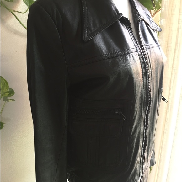 1970's vintage motorcycle leather jacket - Picture 5 of 6